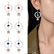 boucles d'oreilles pendantes en grand cercle en perles de verre(EJEW-SW00015-03)-7
