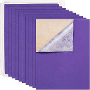 Jewelry Flocking Cloth, Polyester, Self-adhesive Fabric, Rectangle, Blue Violet, 29.5x20x0.07cm(DIY-BC0010-23F)