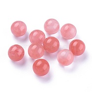 Cherry Quartz Glass Beads, No Hole/Undrilled, Round, 17.5~18mm(G-L564-004-B04)