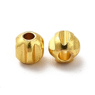 Rack Plating Brass Beads, Rondelle, Golden, 4x4x3.5mm, Hole: 1.5mm(KK-P095-58G)