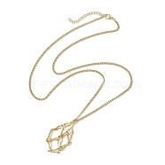 Stainless Steel Macrame Pouch Empty Stone Holder for Necklace Makings, Golden, 24.02 inch(61cm)(NJEW-JN04822-01)