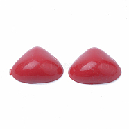 Nose Plastic Cabochons for DIY Scrapbooking Crafts, Toy Accessories, Red, 13x16.5x5.5mm, about 3000pcs/bag(KY-R005-04A)