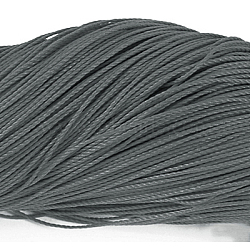 Round Waxed Polyester Cord, Taiwan Waxed Cord, Twisted Cord, Slate Gray, 1.5mm, about 415.57 yards(380m)/bundle(YC-R135-1.5mm-319)