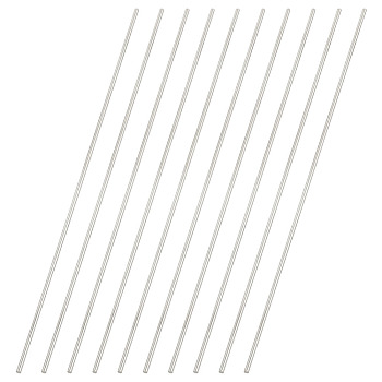 304 Stainless Steel Solid Bar, Metal Round Dowel Rod, Stainless Steel Color, 300x3mm