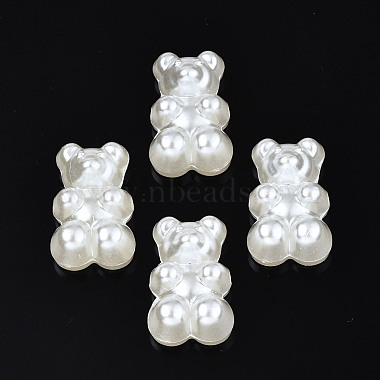 Creamy White Bear ABS Plastic Beads