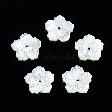 Flower White Shell Beads