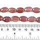 perles fraise naturelle de quartz brins(G-M206-50)-5