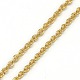 Trendy Unisex 304 Stainless Steel Cable Chain Necklaces(NJEW-L043-16G)-2