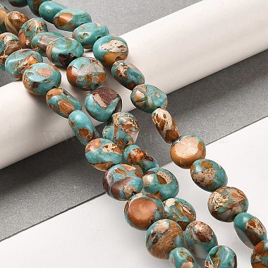 Synthetic Regalite/Imperial Jasper/Sea Sediment Jasper Beads Strands(G-F765-M02-01)-2