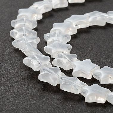 Transparent perles de verre brin(GLAA-K057-01J)-4