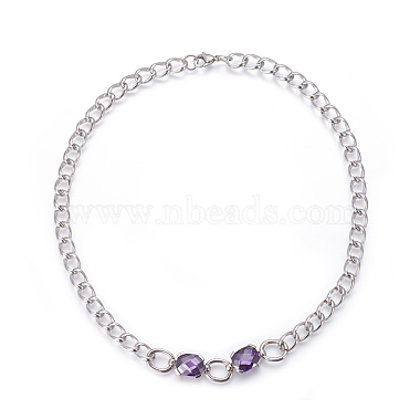 304 Stainless Steel Stud Earrings & Pendant Necklaces & Link Bracelets Jewelry Sets(SJEW-L135-01C)-2