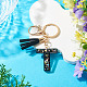 1Pc Resin Letter Keychains(KEYC-TADJ0001-09T)-4