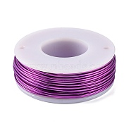 Round Aluminum Wire, Purple, 18 Gauge, 1mm, about 23m/roll(AW-G001-03-11)
