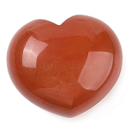 Natural Red Jasper Thumb Massage Stone, Heart Pocket Palm Stones, for Relaxing, Pain Relief, 40~41x45x24~26mm(G-I367-06N)