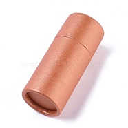 Kraft Paper Packaging Boxes, For Pen Container and Tea Caddy, Tube, Orange, 8.5~8.6cm, Capacity: 10ml(CBOX-WH0004-06-07C)