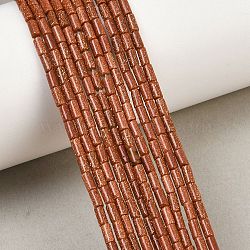 Synthetic Goldstone Beads Strands, Column, 4x2mm, Hole: 0.8mm, about 102pcs/strand, 15.75''(40cm)(GG-CBAED3F-A06)