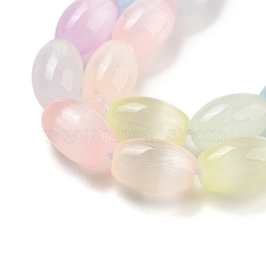 Macaron Color Natural Selenite Beads Strands(G-B102-A01-01)-3