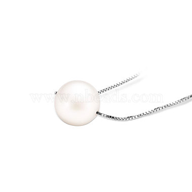 Simple Design 925 Sterling Silver Necklace(JN49A)-2