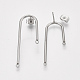 Boucles d'oreilles à tige gauche et droite en acier inoxydable anti-ternissement 304(STAS-S079-143A)-1