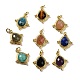 Natural Mixed Stone Faceted Pendants(G-C096-02G)-1