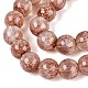 Transparent Half Spray Painted Glass Beads Strands(GLAA-Q110-02A-08)-3