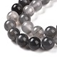 Natural Gemstone Cloudy Quartz Faceted Round Bead Strands(G-O021-8mm-03B)-3