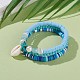 3Pcs 3 Styles Polymer Clay Heishi Beads Stretch Stackable Bracelets Sets(BJEW-JB05915)-4