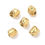 304 Stainless Steel Beads, Square, Ion Plating(IP), Real 18K Gold Plated, 5.5x4.5x5mm, Hole: 1.6mm(STAS-D204-44G)