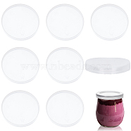 Plastic Bottle Caps Replacement for Glass Pudding Bottle, Bottle Lids, Flat Round, Ghost White, 68x9mm, Inner Diameter: 67mm(AJEW-WH0312-66A)