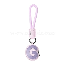 PU Leather Letter Pendant Decoration, for Bag Ornaments, Letter G, 200mm(HJEW-YWC0002-001G)