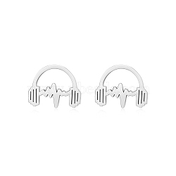 Fashionable Stainless Steel Earbuds for Women's Daily Wear(OO6241-2)