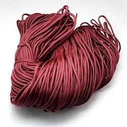 7 Inner Cores Polyester & Spandex Cord Ropes, Solid Color, for Rope Bracelets Making, FireBrick, 4~5mm, about 109.36 yards(100m)/bundle, 420~500g/bundle(RCP-R006-206)