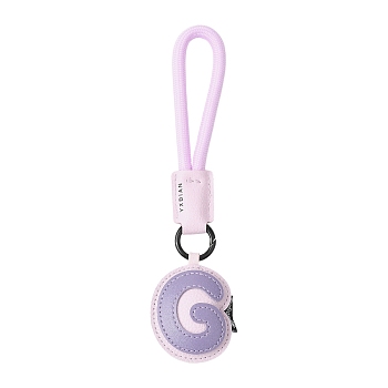 PU Leather Letter Pendant Decoration, for Bag Ornaments, Letter G, 200mm
