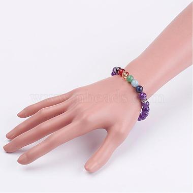 Natural Gemstone Beads Stretch Bracelets(BJEW-JB02947-05)-3