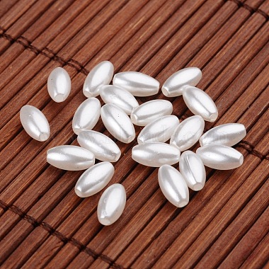 White Rice Acrylic Beads