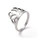 201 Stainless Steel Crown Finger Ring(RJEW-J051-41P)-1