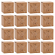 正方形のクラフト紙の折りたたみボックス(CON-WH0094-09)-1