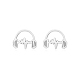 écouteurs à la mode en acier inoxydable pour un usage quotidien des femmes(OO6241-2)-1