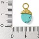 304 Stainless Steel Synthetic Turquoise Pendants(STAS-L277-07G-04)-3