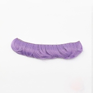 High Temperature Fiber Short Bangs Hairstyle Doll Wig Hair, for DIY Girl BJD Makings Accessories, Medium Purple, 1.97 inch(5cm)(DOLL-PW0001-026-35)