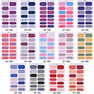 Solid Color Design Self-Adhesive Nail Decals, Glitter Nail Wraps Nail Polish Stickers, for DIY Manicure Nail Art Decoration, Mixed Color, 105x60mm(MRMJ-R086-QY-M)