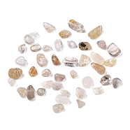 Natural Gold Rutilated Quartz Beads, No Hole/Undrilled, Chip, 4~14x4~7x2~5mm, about 2272pcs/500g(G-I304-06)