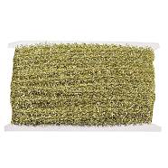 Polyester Lace Trim, Shiny Tinsel Hanging Garland, for Curtain, Home Textile Decor, Gold, 1/2 inch(12mm)(OCOR-K007-11A)