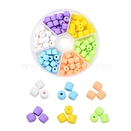 6 Colors Polymer Clay Bead Strands, Column, Mixed Color, 5~7x6mm, Hole: 1.5~2mm, 132~144pcs/box(CLAY-YW0001-18)