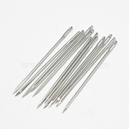 Iron Canvas Leather Sewing Stitching Needles, Platinum, 70x1.83mm, Hole: 1x7mm(IFIN-R232-03-P)