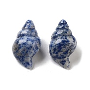 Natural Blue Spot Jasper Carved Figurines, for Home Office Desktop Decoration, Shell Shape, 36~38x20.5~22x17~19.5mm(DJEW-L023-H05)