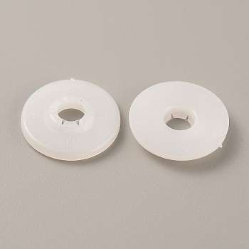 Plastic Doll Eye Round Gaskets, Animal Doll Safety Eye Washers for DIY Craft Doll Making, Floral White, 20.5x3.5mm, Hole: 6mm