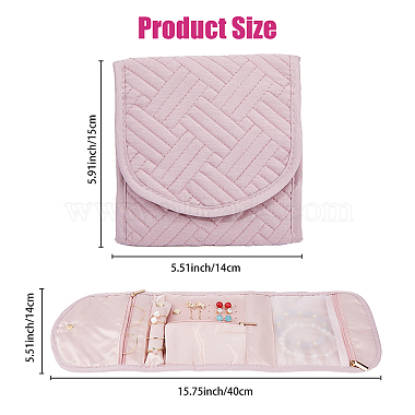 Polyester Jewelry Storage Zipper Bags for Rings(ABAG-WH0046-10A)-2