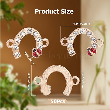 50Pcs Alloy Rhinestone Connector Charms(RB-CN0001-02)-2