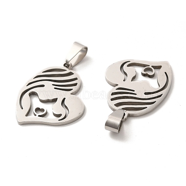 Mother's Day 201 Stainless Steel Pendants(STAS-K251-027P)-2